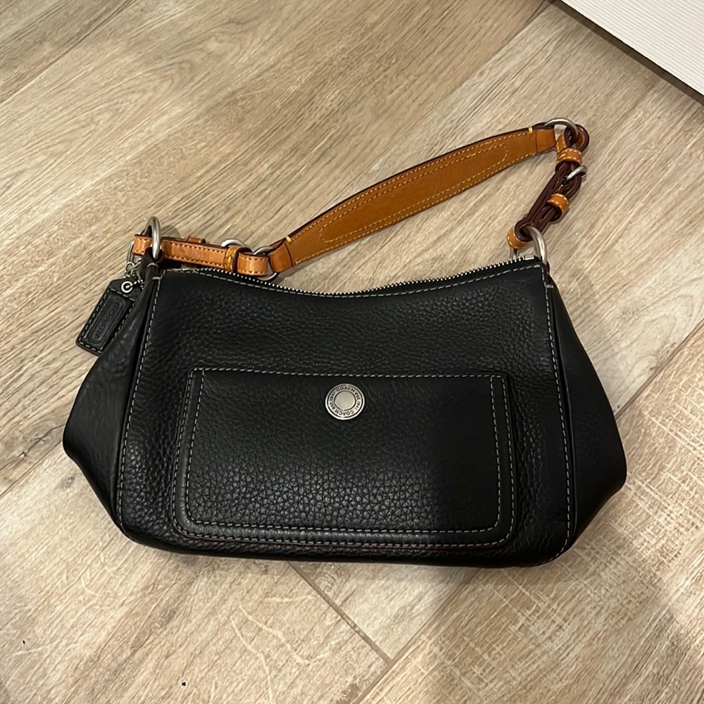 Coach black handbag purse